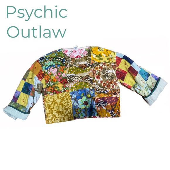 Psychic Outlaw Bell Sleeved Quilted Sweatshirt XL - Picture 1 of 7